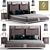 Futuristic Bed with Tecninova Headboard 3D model small image 1