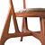 HENDRIX Chair: Handcrafted American Walnut Beauty 3D model small image 3