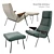 Sleek Votteler Chair: Modern Elegance 3D model small image 1