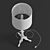Sleek Resin Floor Lamp 3D model small image 2