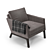 Cosy Contour Lounge Chair 3D model small image 1