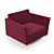 Modern Osaka Chair 103cm 3D model small image 1