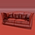 Handcrafted Kilim Sofa from Capital Collection 3D model small image 2