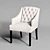 Lancaster Armchair: Stylish Dining Chair 3D model small image 1