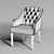 Lancaster Armchair: Stylish Dining Chair 3D model small image 3