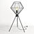 Elegant Noir Cabana Lamp 3D model small image 1
