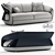 Luxurious Bugatti Home Royale Sofa 3D model small image 1