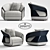 Luxury Armchair: Bugatti Home 3D model small image 1