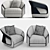 Luxury Armchair: Bugatti Home 3D model small image 3