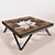 Modern Industrial Coffee Table 3D model small image 1