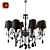 Wunderlicht Nocturne Chandelier 3D model small image 1