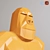 Polygon Gorilla Sculpture 3D model small image 3