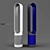 Dyson Pure Cool Link: White & Blue 3D model small image 1