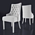 Luiza Classic Chair with Back Capitone 3D model small image 2