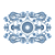 Elegant Metallic Ceiling Rosettes 3D model small image 3