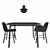 Modern Scandinavian Furniture Set 3D model small image 3