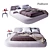 Modern Italian Bed with Customizable Options - Poliform 3D model small image 1