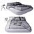Modern Italian Bed with Customizable Options - Poliform 3D model small image 2