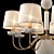 Gilded Elegance Crystal Chandelier 3D model small image 2