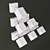 Cremasco Kubo Art: Elegant Illuminated Wall Sconces 3D model small image 2