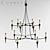 Elegant Black Chandelier: Danielli 3D model small image 1