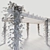 Ivy-Clad Pergola: Stunning Outdoor Accent 3D model small image 3