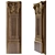 Elegant Carved Pilaster 3D model small image 2