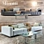 Modern Sofa with Two Options + Stylish Lamp 3D model small image 1