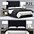 Elegant Lawson Non-Tufted Bed 3D model small image 1