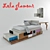 Lola Glamour Composition: Bed, Desk, Shelf 3D model small image 1