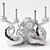 Octopus Clock & Candlestick: Exquisite Octopus-themed Home Decor 3D model small image 3