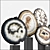 Elegant Agate Decor Set 3D model small image 5