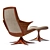 Elegant Kinesis Chair & Ottoman 3D model small image 2