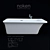 Luxury Chelsea Noken Bathtub & Floor-Mounted Lounge Faucet 3D model small image 1