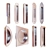 Sleek Sliding Door Handles 3D model small image 1