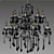 Elegant MEEROSEE Chandelier 3D model small image 3