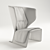 Modern Cassina 570 Gender Swivel Chair 3D model small image 2