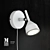 Sleek Bell Wall Light 3D model small image 1
