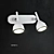 Sleek Bell Wall Light 3D model small image 2
