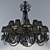 Elegant Fendi CASA Chandelier 3D model small image 1