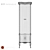 Panamar Natural Wood Bookcase 725.001.P 3D model small image 2