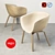 DERBY Segis Armchair: Elegant Design & Multiple Bases 3D model small image 2