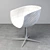 DERBY Segis Armchair: Elegant Design & Multiple Bases 3D model small image 3