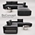 Modern Stylish BoConcept Hampton Corner Sofa 3D model small image 2