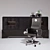 Elegant ART Auctor Desk Set 3D model small image 2