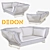 Modern Comfort: Tigmi DEDON Sofa 3D model small image 1