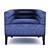 Modern Maa Armchair: Stylish Comfort for Your Home 3D model small image 1