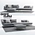 Stylish Lenoxx Sofa by Ditre Italia 3D model small image 1