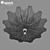 Elegant Riccio Osgona Ceiling Chandelier 3D model small image 3