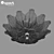 Elegant Crystal Ceiling Chandelier 3D model small image 3